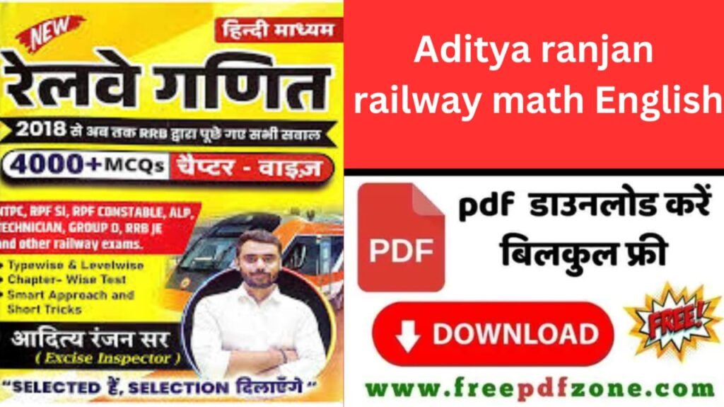 Aditya Ranjan Railway math Book English PDF Download