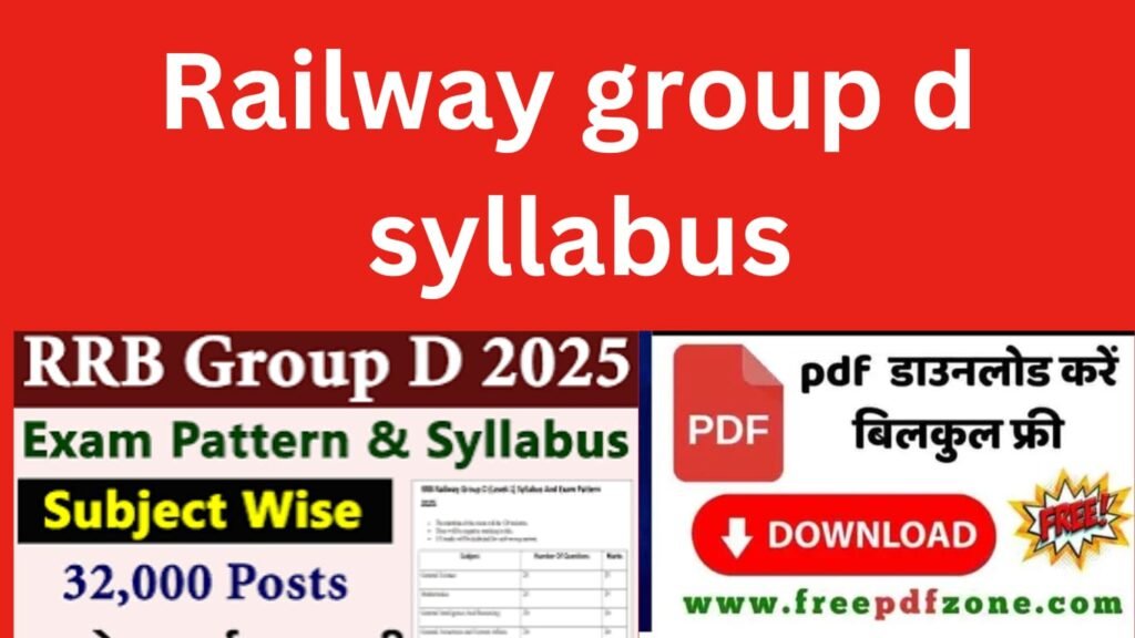 Railway Group D Syllabus PDF Download Link