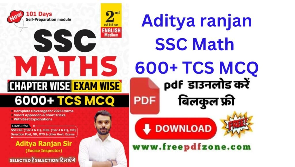 Aditya Ranjan SSC Math 600+ TCS MCQ pdf download link