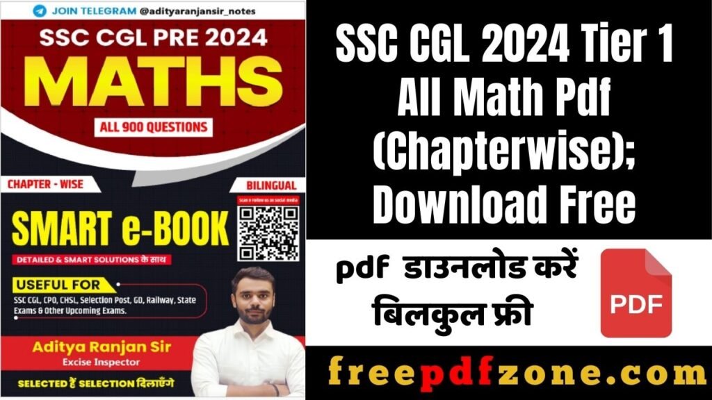 SSC CGL 2024 Tier 1 All Math Pdf (Chapterwise); Download Free